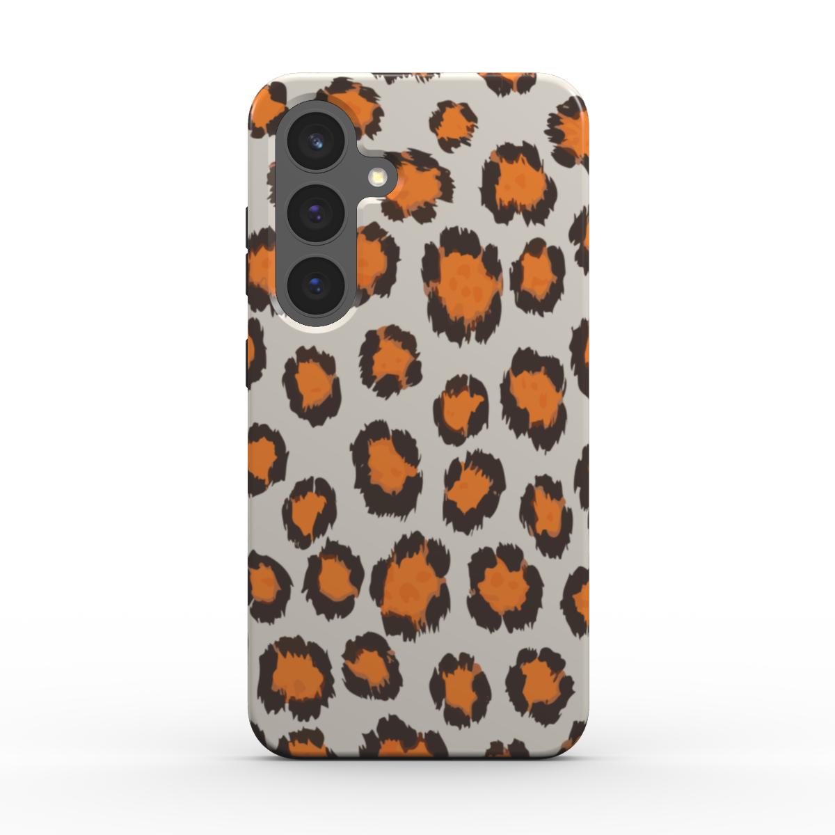 Fuzzy Leopard Print Tough Case
