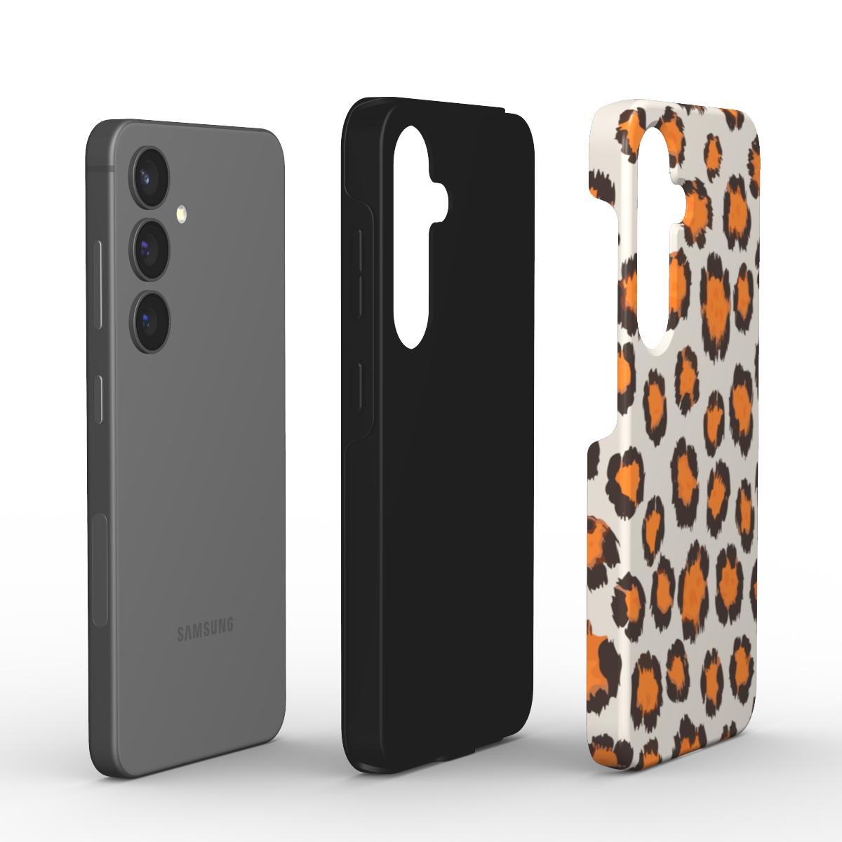 Fuzzy Leopard Print Tough Case