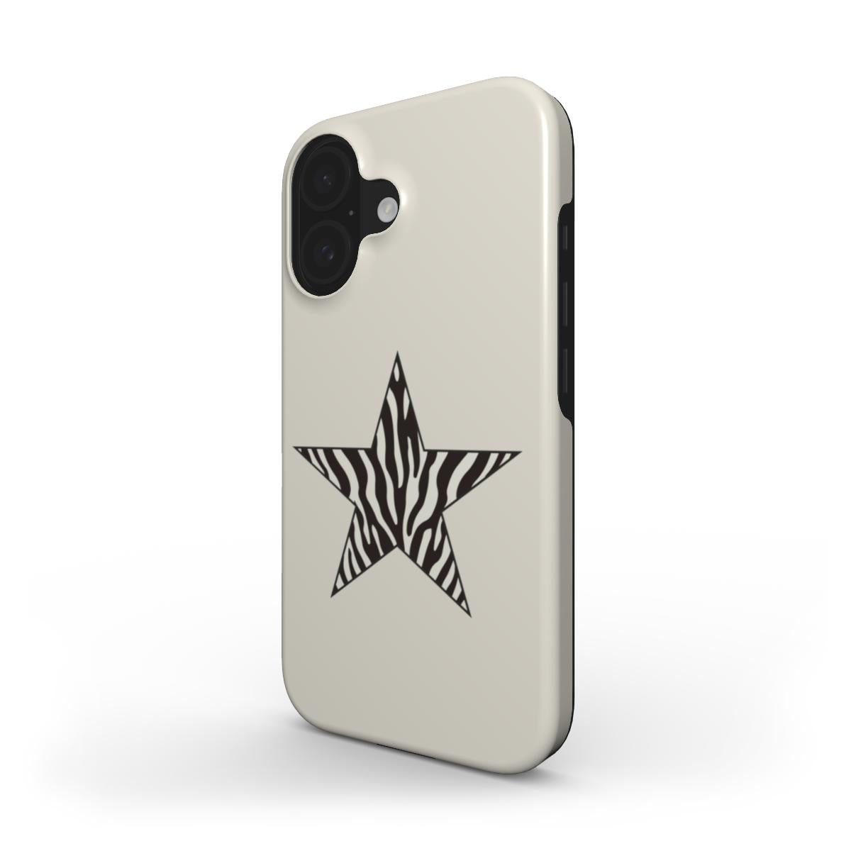 Zebra Print Star Tough Case