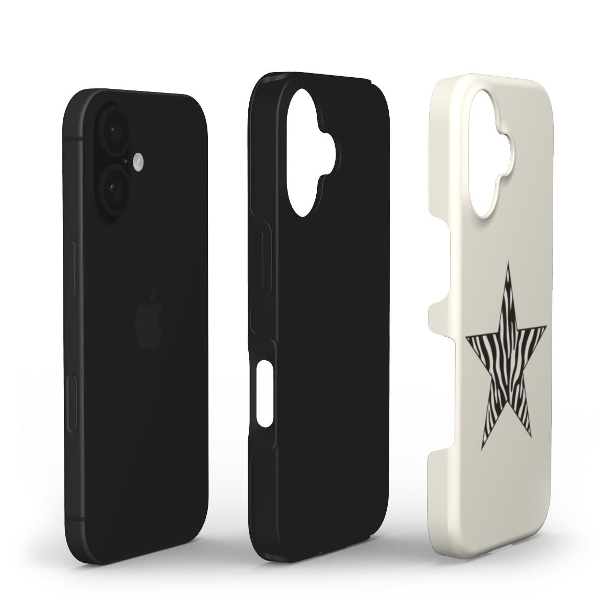 Zebra Print Star Tough Case