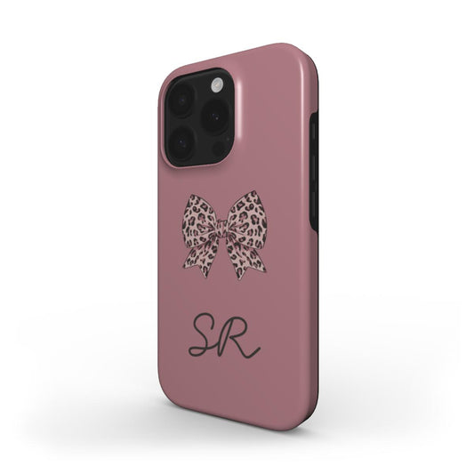 Leopard Print Bow Tough Case