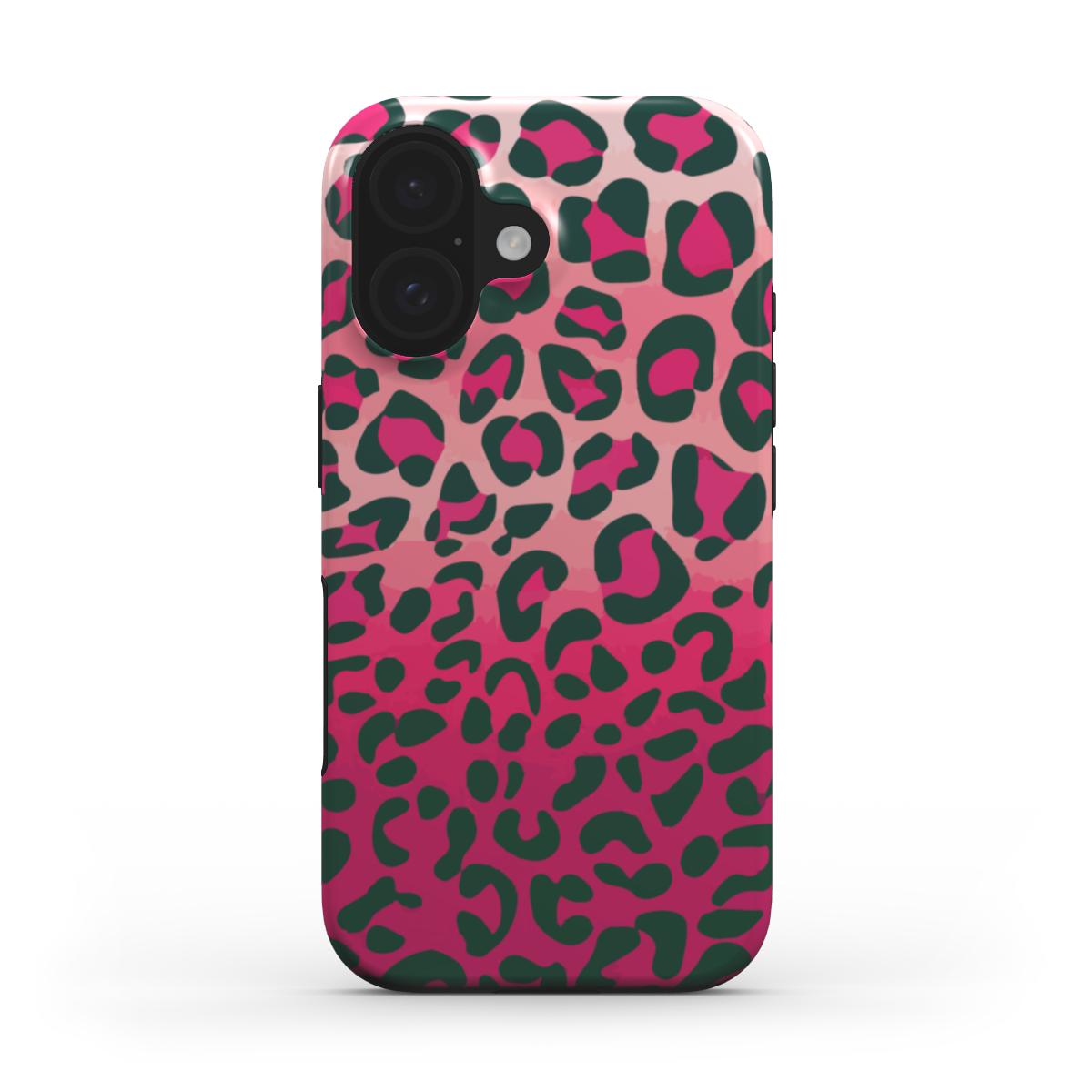 Pink Ombré Leopard Print Tough Case
