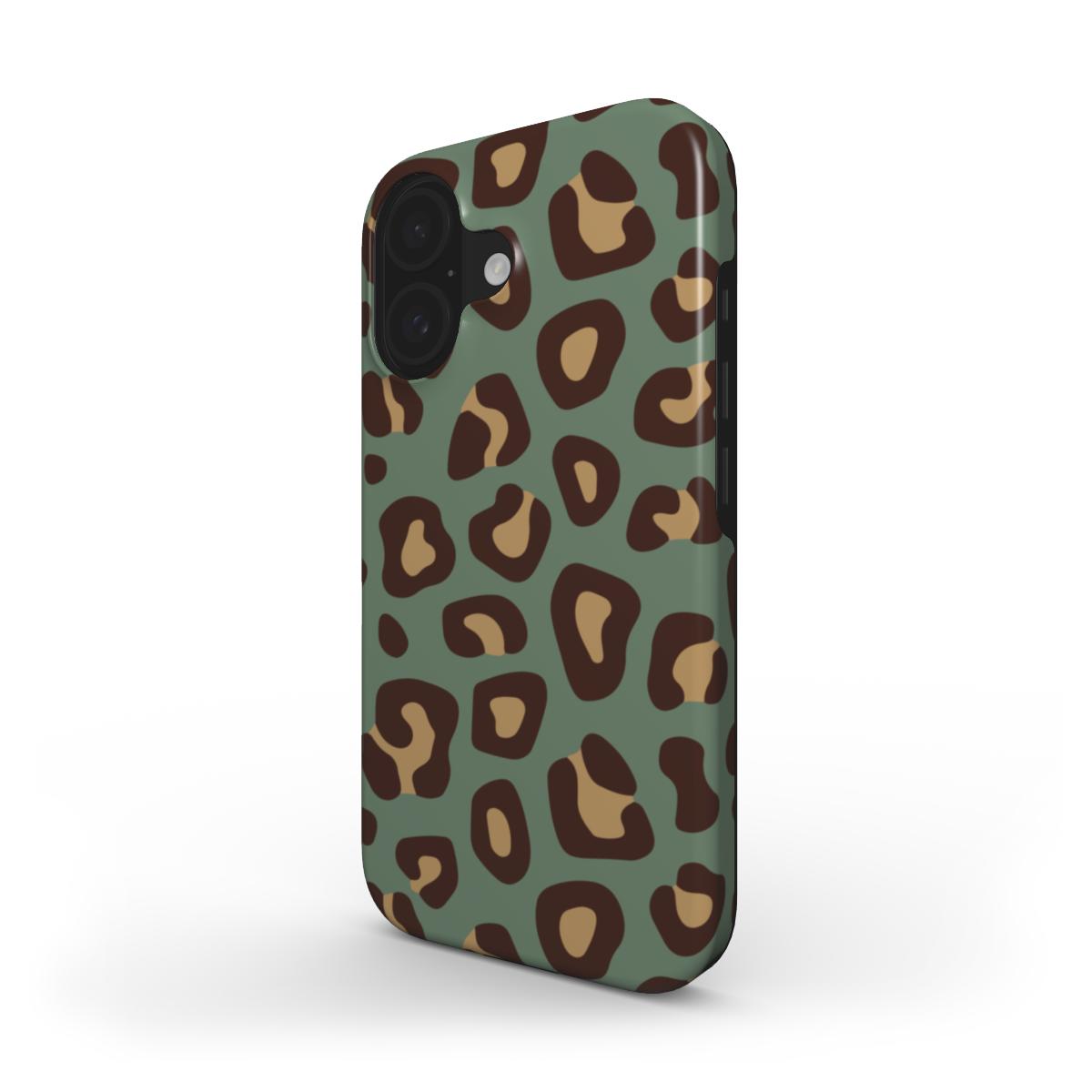 Green Leopard Print Tough Case