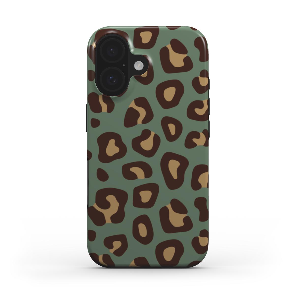 Green Leopard Print Tough Case